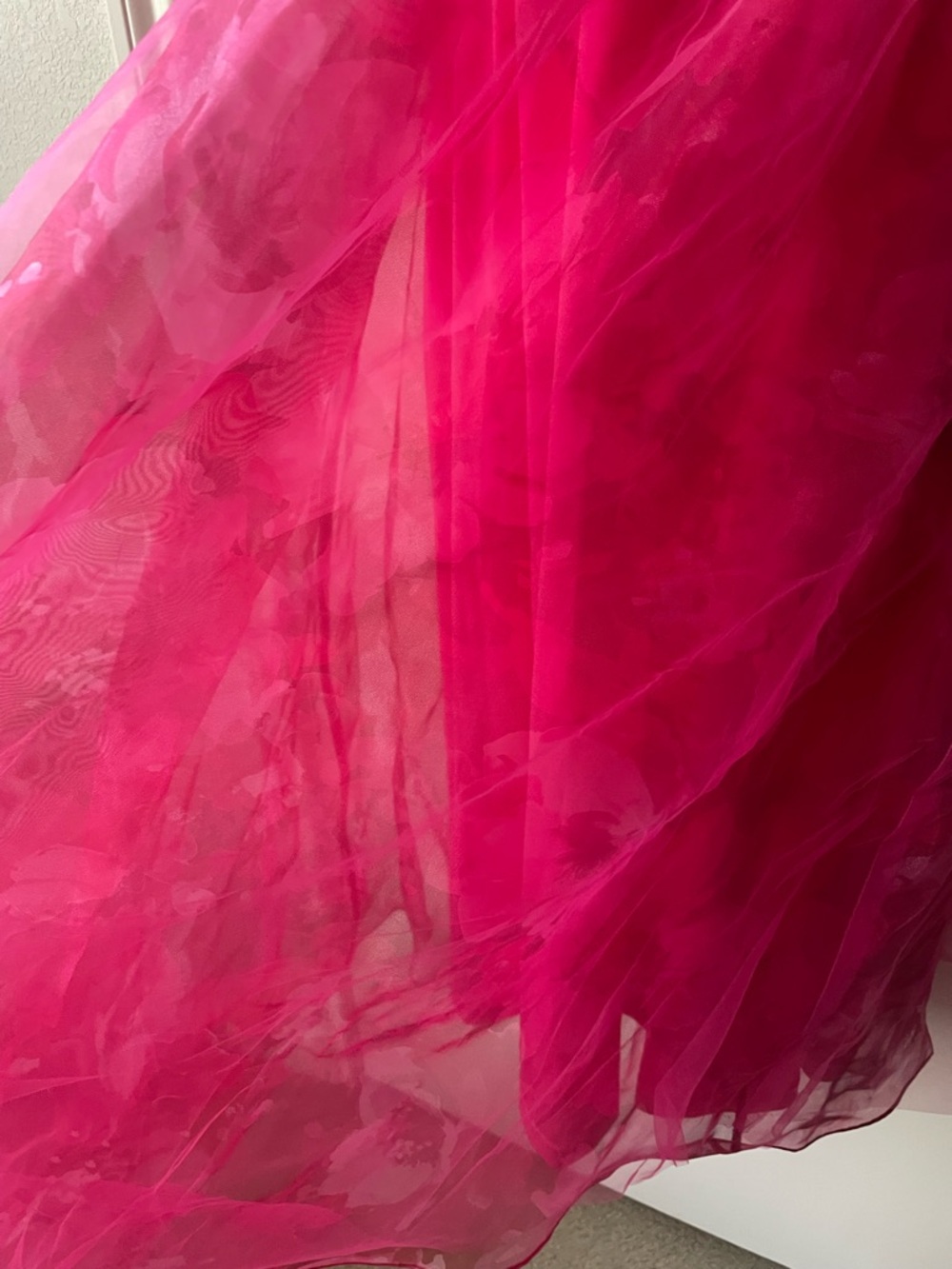 Lulu's Vibrant Hot Pink Tulle Strapless Party Dress - Picture 12 of 12